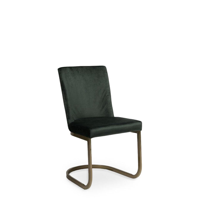 Lola Dining Chairs - Set Of 2 - Green & Gold - Laura James