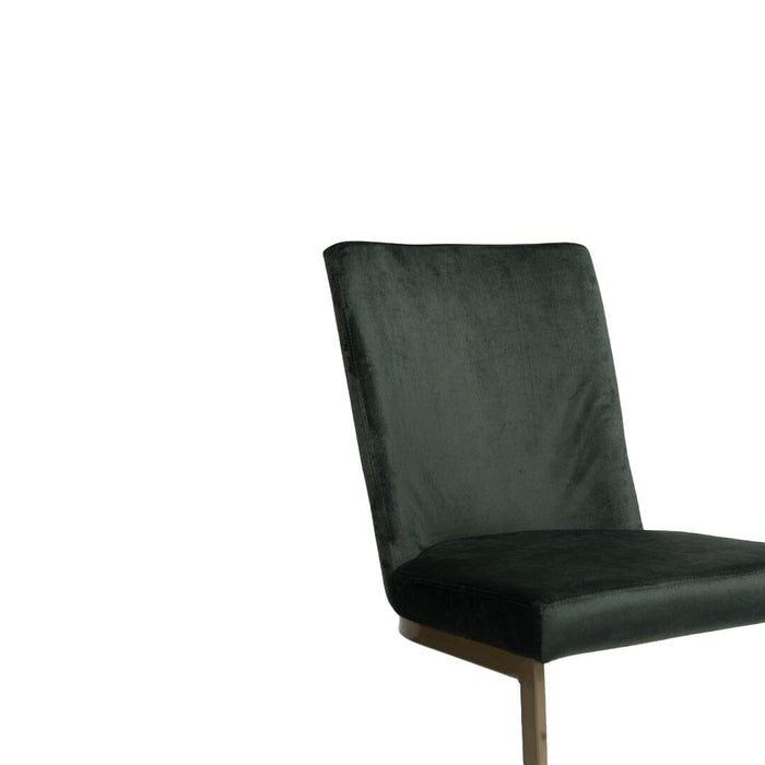 Lola Dining Chairs - Set Of 2 - Green & Gold - Laura James