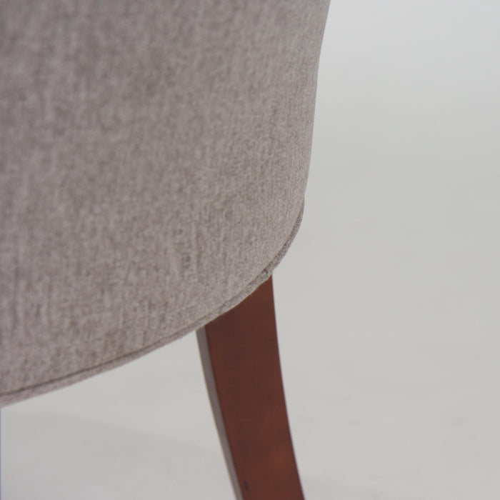 Louis dining chairs - set of 2 - grey and dark wood - Laura James