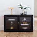 Lua Large 2 Door Sideboard in Noir Black - Laura James
