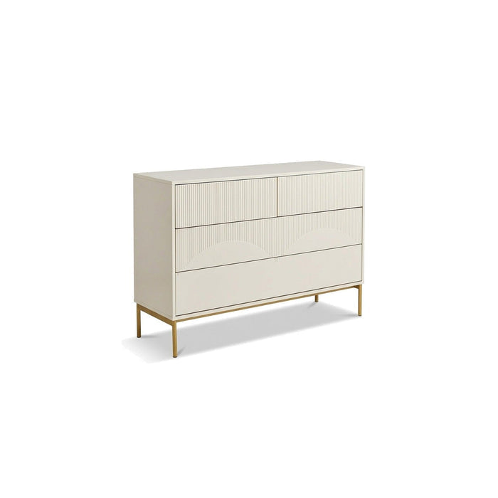 Luella 120cm 4 Chest of Drawers - Driftwood - Laura James