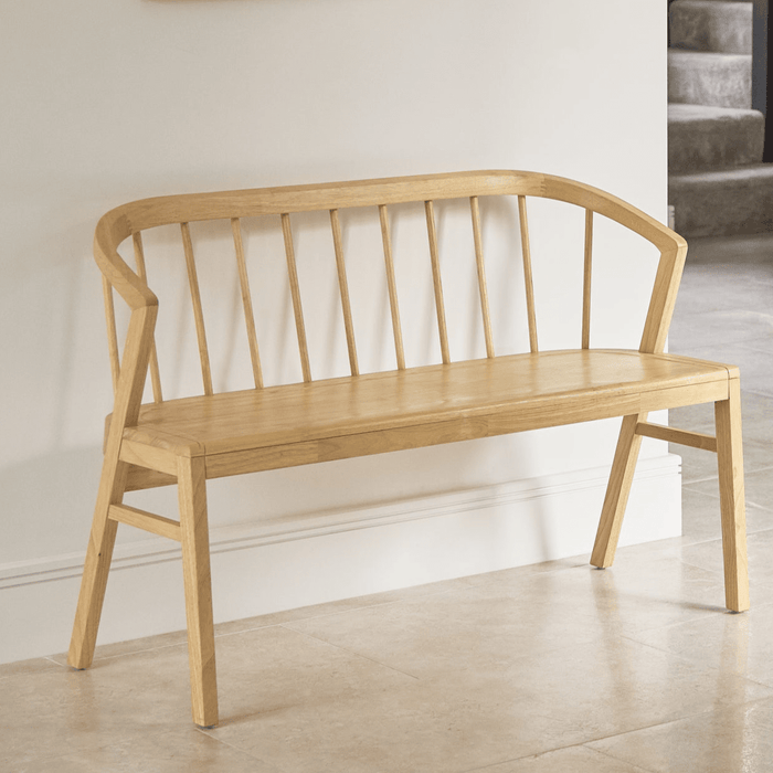 Mabel 3 Seater Bench - Pale Oak - Laura James