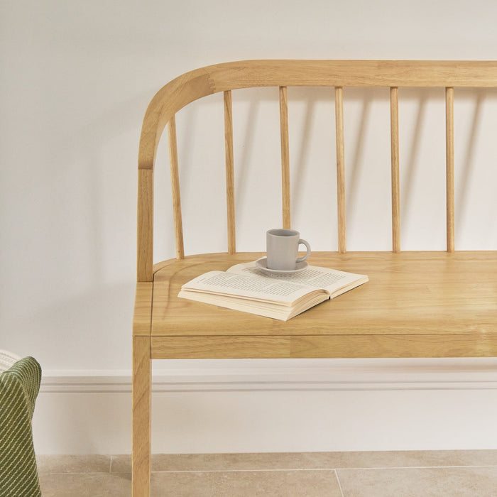 Mabel 120cm Bench - Pale Oak - Laura James