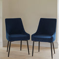 OUTLET - Maeve Ink Dining Chairs - Set of 2 - Black Legs