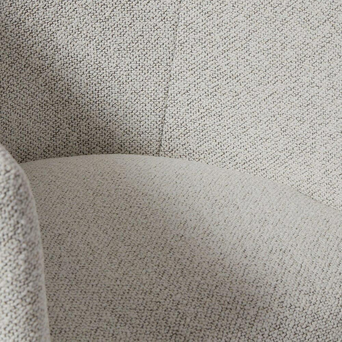 Magnus dining chair - dove grey with oak legs - Laura James