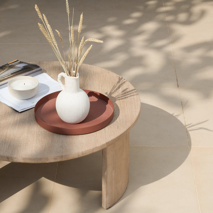 Outlet - Mali Wooden Garden Coffee Table - Brushed Light Acacia