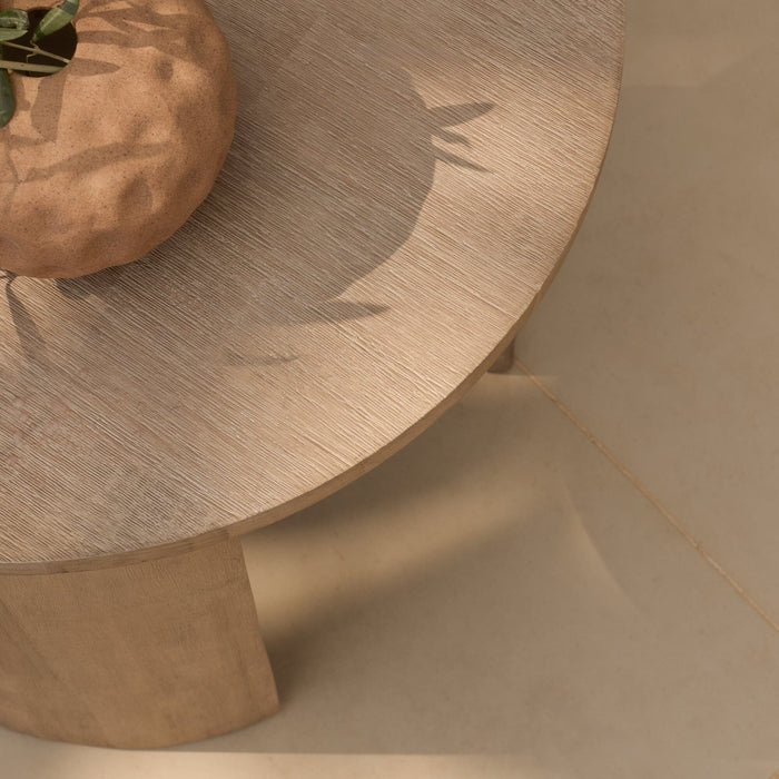 Outlet - Mali Wooden Garden Coffee Table - Brushed Light Acacia