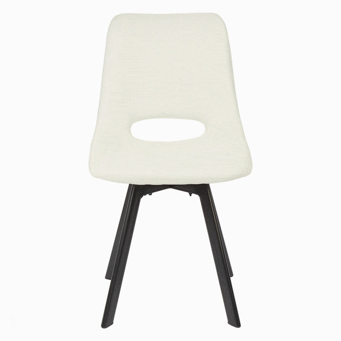 Outlet - Margot dining chairs - set of 2 - cream and black - Laura James