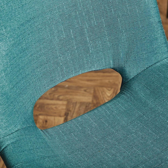 Margot office chair – teal and brass - Laura James