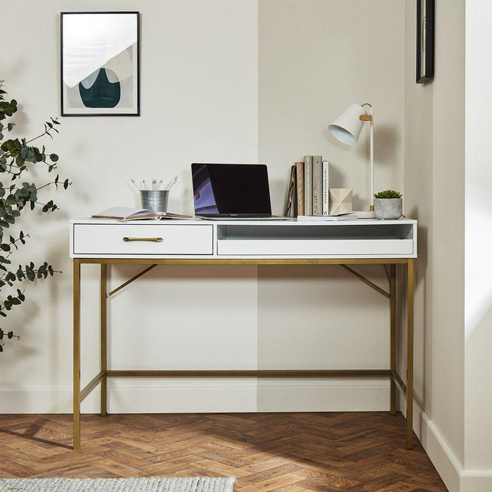 Marie desk - white - Laura James