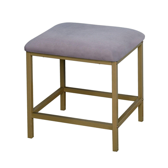Marie dressing table stool - grey