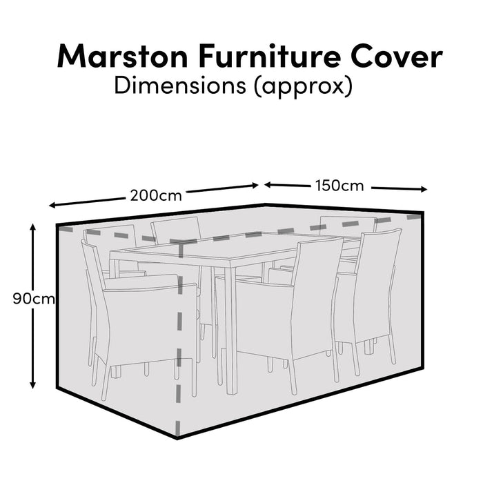 Marston Table 6 Seater Raincover - 200x150x90cm