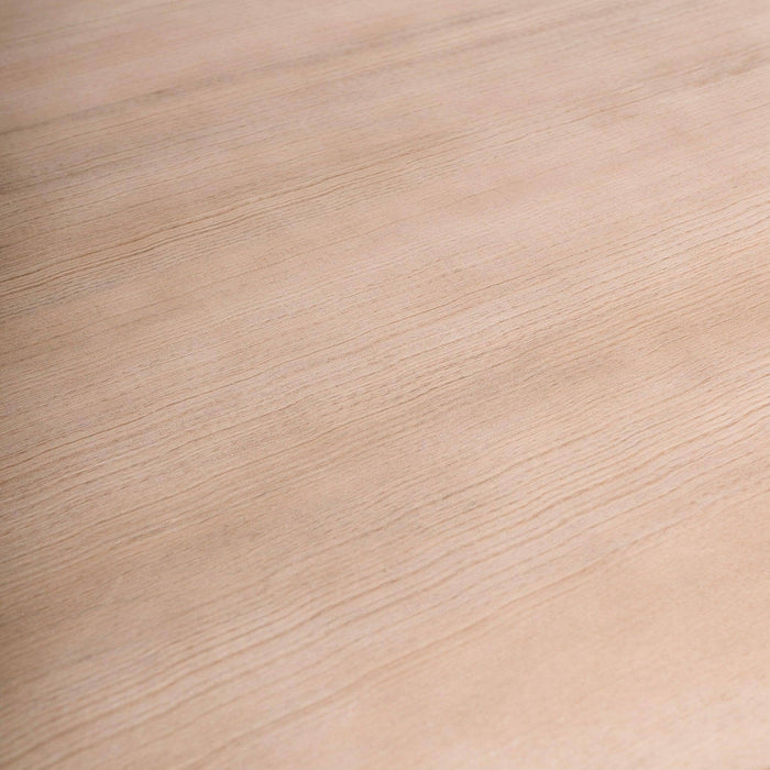 Matilda Rectangular Wooden Dining Bench - Chalked Mango Wood and Black - Laura James