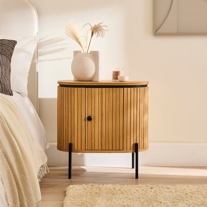 Matius_1_Left_Door_Bedside_Table_Seasoned_Oak_and_Black-1 - Laura James