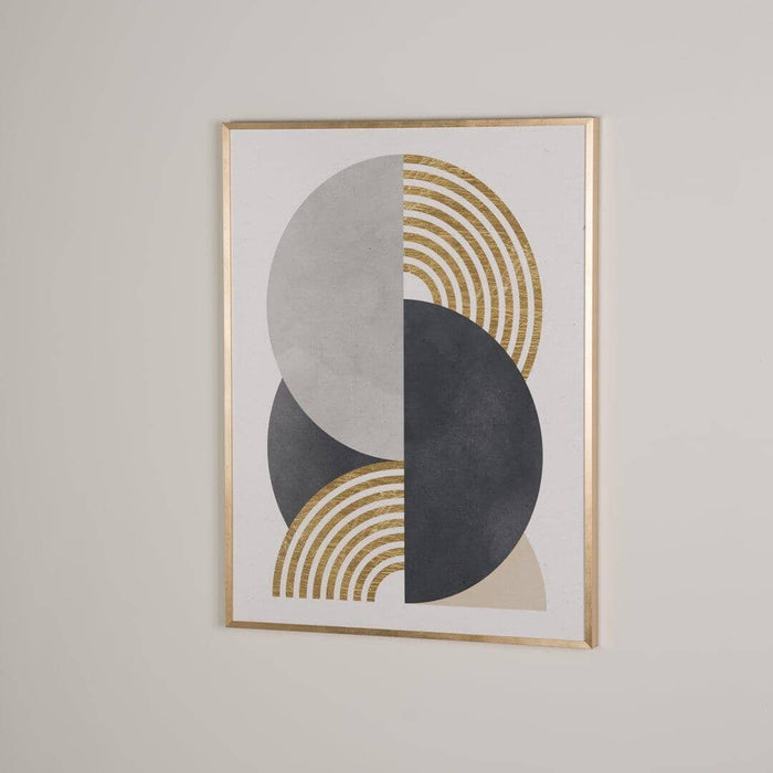 Abstract Gold Framed Print - 61x81cm - Laura James