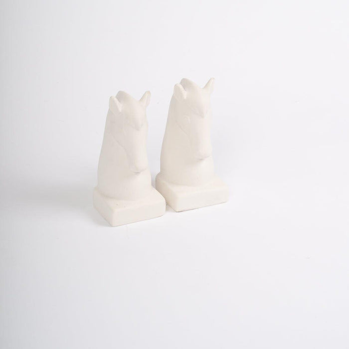 Medburn 17cm Ceramic Bookend - Set of 2 - White - Laura James