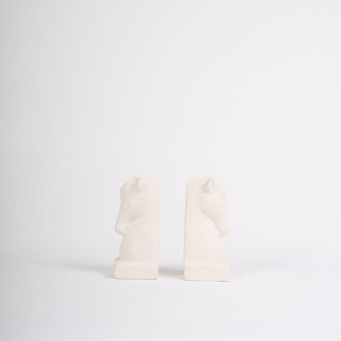 Medburn 17cm Ceramic Bookend - Set of 2 - White - Laura James