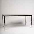Milo Dining Table Concrete Top with Chrome Legs