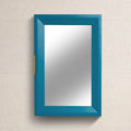 Nami 40cm Wall Cabinet with Mirror - Teal Blue - Laura James