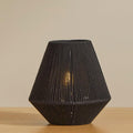 Neri Small Black Cotton String Table Lamp - Laura James