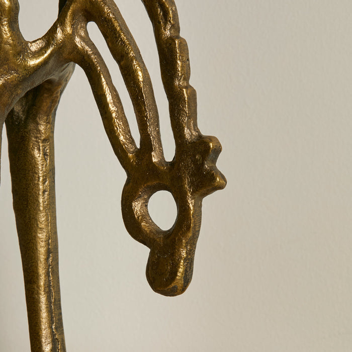 Outlet - Newbury 25cm Metal Horse Ornament - Gold