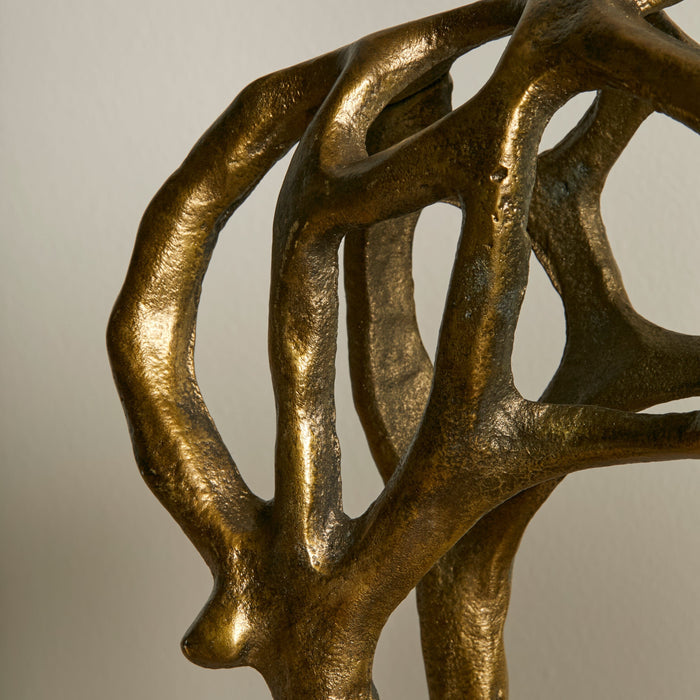 Outlet - Newbury 25cm Metal Horse Ornament - Gold