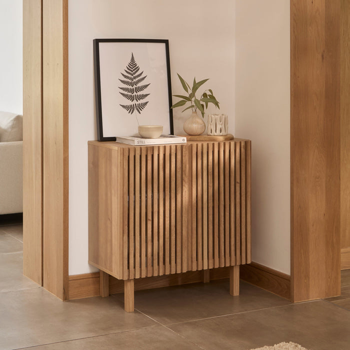 Nia 2 Door Small Sideboard - Seasoned Oak - Laura James
