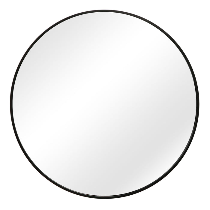 Pandora round mirror - small - black - Laura James