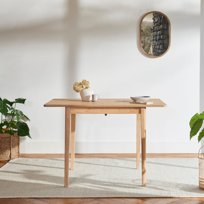 Outlet - Paul Whitewash Oak Extending Dining Table - Small