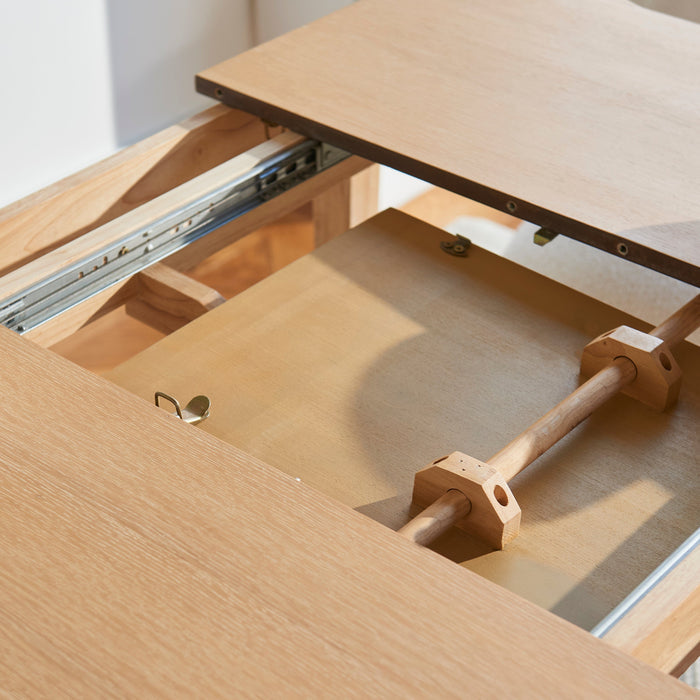 Outlet - Paul Whitewash Oak Extending Dining Table - Small