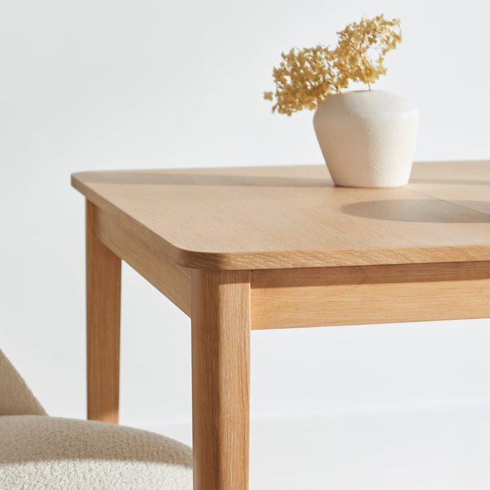 Outlet - Paul Whitewash Oak Extending Dining Table - Small