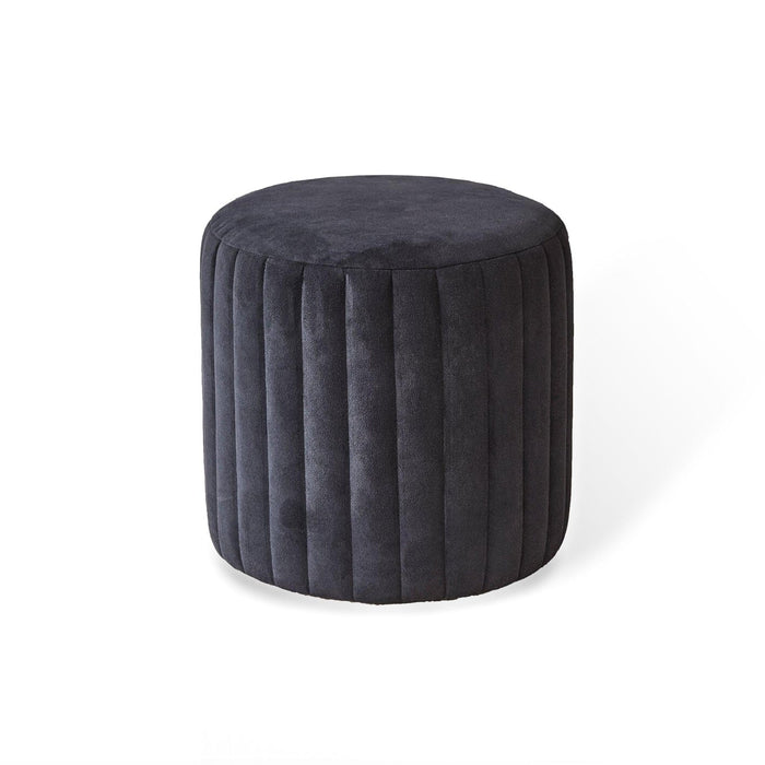 Outlet - Penelope Drum Stool - Black