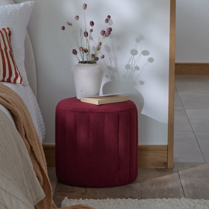 Penelope Stool - Burgundy Red - Laura James