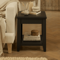 Raleigh Black Oak Side Table - Laura James