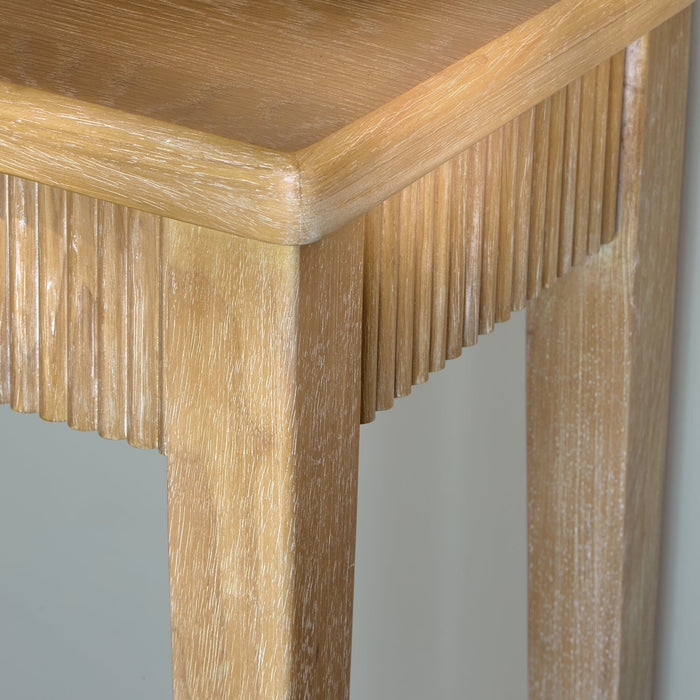 Raleigh Whitewash Console Table - Laura James