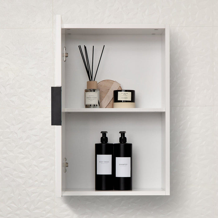 Outlet - Reva Wall Cabinet with Mirror - Snow White