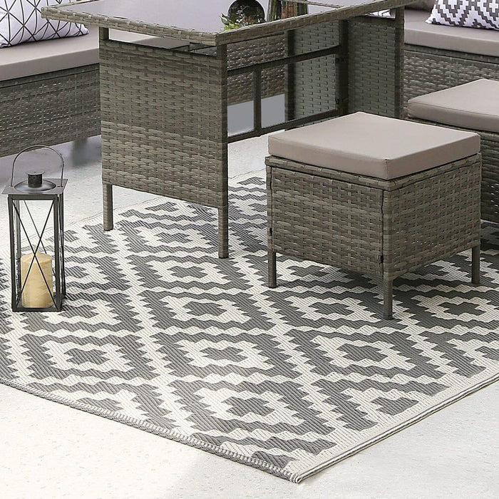Outlet - Outdoor Rug - 160Cm X 230Cm - Geometric Print - Laura James