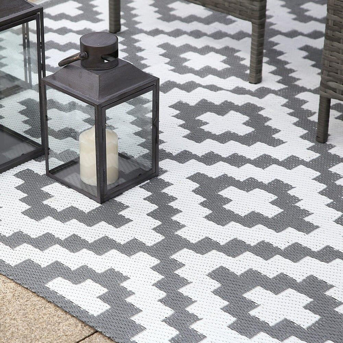 Outlet - Outdoor Rug - 160Cm X 230Cm - Geometric Print - Laura James