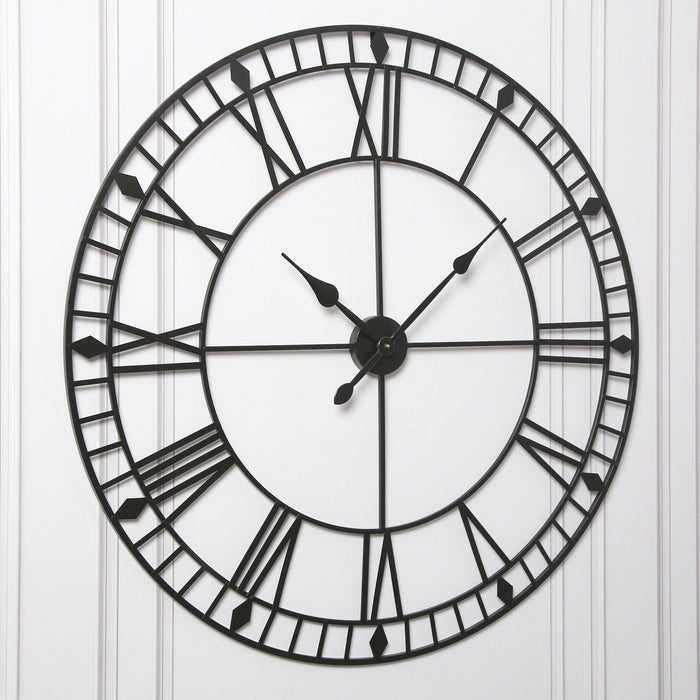 Skeleton Clock – Black – 100cm - Laura James