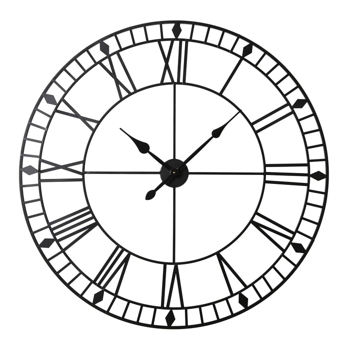 Skeleton Clock – Black – 100cm - Laura James
