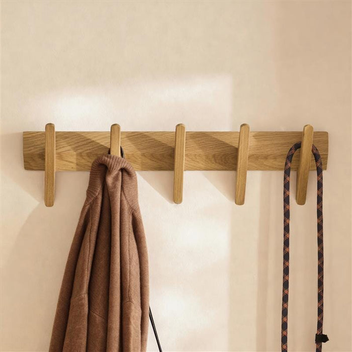 Roe Small Pale Oak Coat Rack - Laura James