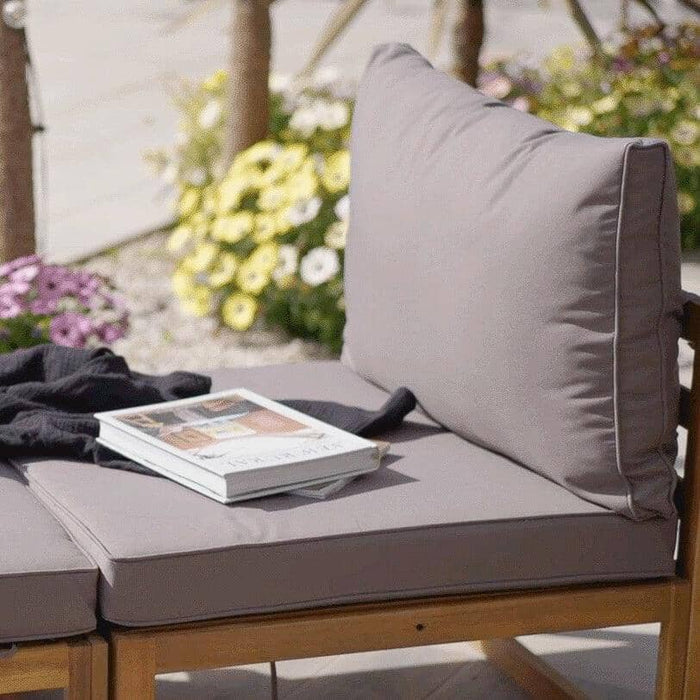 Outlet - Rowan 2 Seater Wooden Garden Sofa - Grey