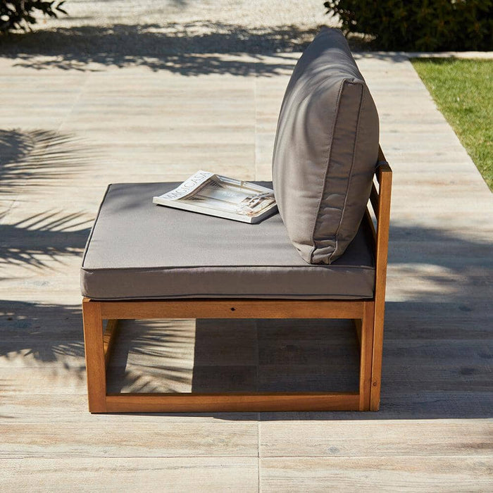 Outlet - Rowan 2 Seater Wooden Garden Sofa - Grey