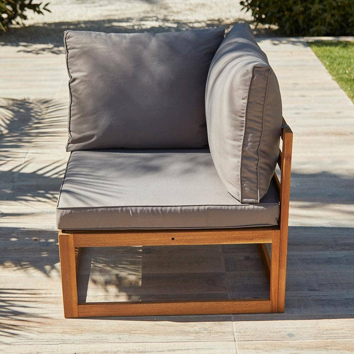 Outlet - Rowan 2 Seater Wooden Garden Sofa - Grey