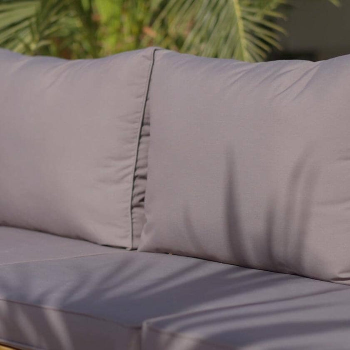 Outlet - Rowan 2 Seater Wooden Garden Sofa - Grey