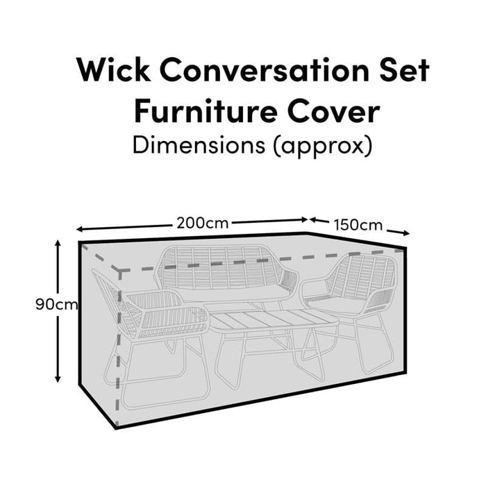 Wick Conversation Set Furniture Cover - Laura James