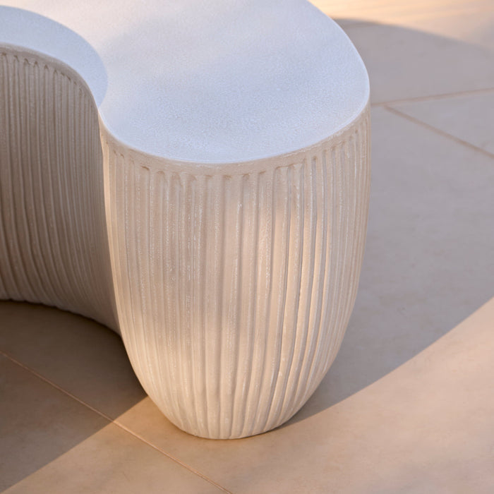 Sohan 61cm Kidney Coffee Table - Sand - Laura James