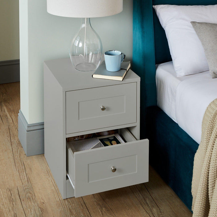 Outlet – Stevie Bedside Table - Grey - Laura James