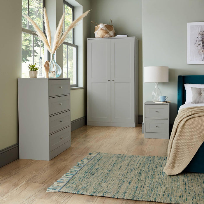 Stevie 4 Drawer Chest of Drawers Grey - Laura James