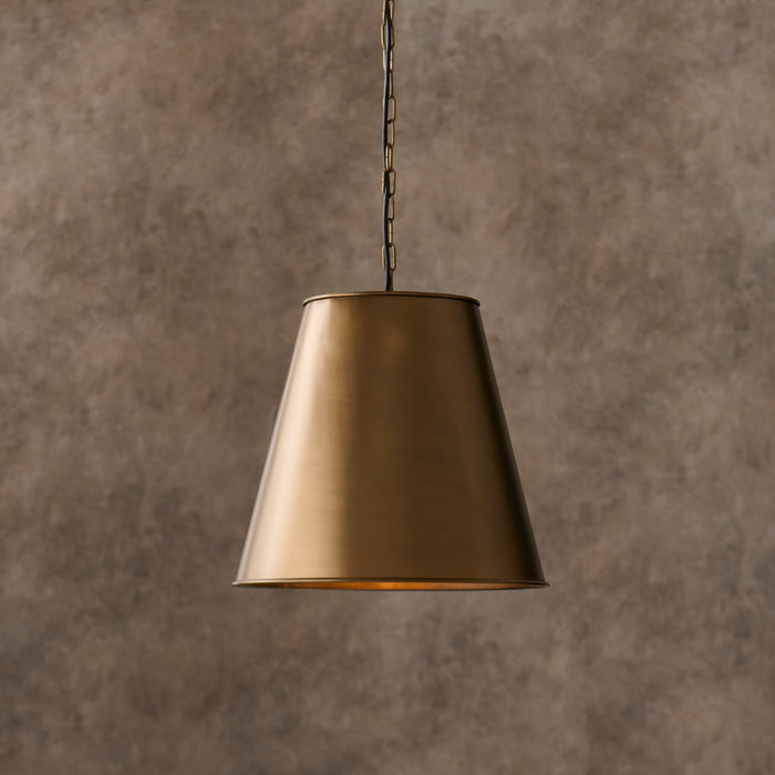 Stowe Metal Pendant Light - Gold - Laura James